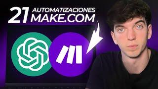 Top 21 Automatizaciones de ChatGPT en Make.com  (Cópialas)