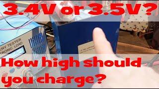 Charging LiFePo4 (LFP) to 3.4V and 3.5V with and without Absorption. What a difference!