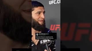 Khamzat Chimaev's live reaction to Ilia Topuria ko'ing Max Holloway