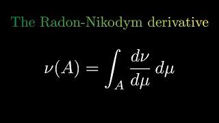 The Radon-Nikodym derivative