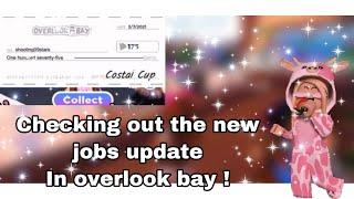 Checking out the new jobs update in overlook bay | manager, chef, cashier, waitress | shooting stars