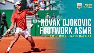 Novak Djokovic Footwork ASMR  | Rolex Monte Carlo Masters 2024