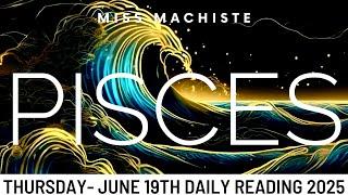 PISCES- HUGE WAKE-UP CALL!!! A MIRACLE ARISES️~ June 19th Daily Tarot 2025