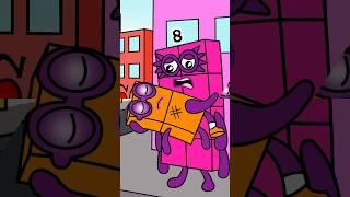 Please Don’t Go! NB 4 Tries to Stop NB 40 from Leaving - Numberblocks Coloring Story #shorts