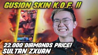 22,000 DIAMONDS Gusion KOF Skin $500!! ZXUAN SULTAN?