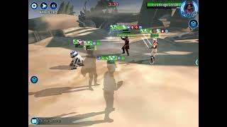 Leia vs GL Ahsoka Counter 3v3 GAC Swgoh