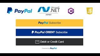 PayPal Subscriptions/Recurring payments in ASP.NET & C#