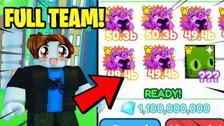 NOOB  INSTANTLY GETS FULL TEAM OF *NEW* MYTHICALS! | Pet Simulator X