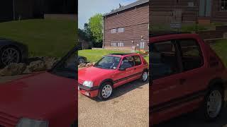 Peugeot 205 1.9 GTi Stunning Red Classic at Kent #porsche meet at Doghouse Ashford