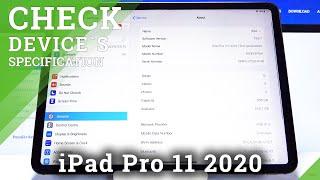 How to Check Device’s Specification in iPad 11 Pro 2020 – Find Device’s Info