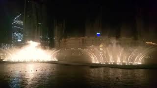 Magic fountain on Dubai