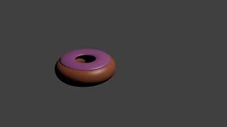 Donuts 3d Animation Blender 2.79