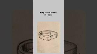 ring sketch in perspective #design #drawing #art #satisfying #ring #sketch #prespective #diy #jewel