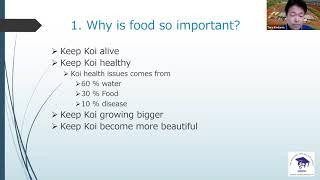 Koi Food Seminar Preview - Kodama Koi Academy