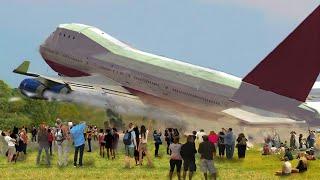 Extreme takeoff on an airplane  - The Engines Failed | Airplane Crashes & EMERGENCY LANDING!