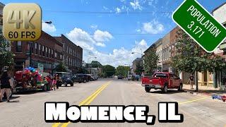 Driving Around Small Town Momence, Illinois in 4k Video