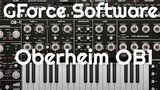 Oberheim OB-1 by GForce Software (No Talking)