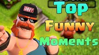 TOP COC Funny Moments, Glitches, Fails and Trolls Compilation | CLASh OF CLANS Funny Video