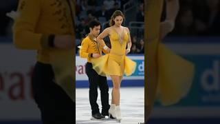 Beautiful and enchanting figure skatingஸ் #கேட்டிங்ஜோடி couple #figureskatig #sports show.