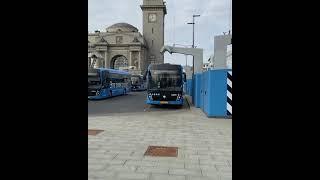 Electric bus recharging in Russia