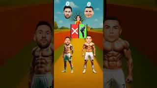 Who Plays by Their Butt?!  Ronaldo vs Messi – Funny Football Answer!  #shorts