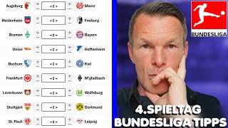 Bundesliga Prognose: 4. Spieltag Tipps  Alle Spiele