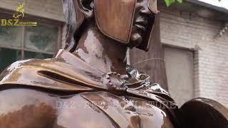 Life size spartan statue