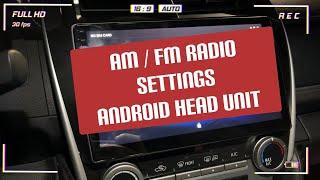 Radio auto Android AM | Setări radio FM | Cum se configurează