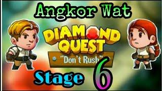 Angkor Wat level 6 | Diamond Quest Don't Rush | Games Replay