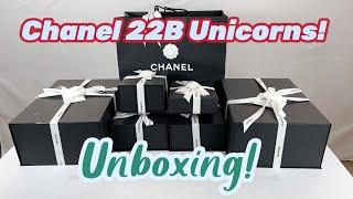 Unboxing Chanel 22B Unicorns! BA Caviar Backpack,  Boy Bag and More!