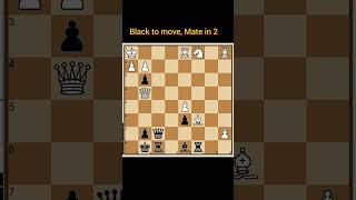 ||Mate in 2|| #shorts #chess  #checkmate #learnchess  #tactics #chessforbeginners #chessmatetricks