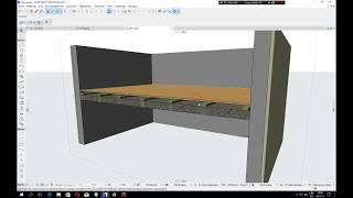 Деревянное междуэтажное перекрытие в ArchiCad 21