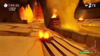 CTR Nitro-Fueled Gameplay: Dingo Canyon Time Trials vs. Oxide!