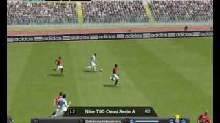 Gol Incredibile Con Pandev Nel Derby di Roma(Pes 2009)