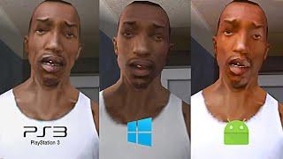 Las Diferencias entre GTA San Andreas de PS2 - Xbox - Android - PC - PS3 - PS4 !