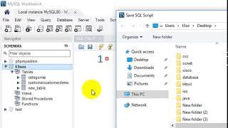 How to save SQL code in MySQL Workbench