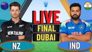  IND vs NZ LIVE | Champions Trophy 2025 Final | India vs New Zealand Live Score & Commentary