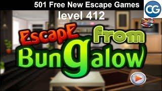 [Walkthrough] 501 Free New Escape Games level 412 - Escape from bungalow - Complete Game