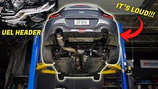 2022 SUBARU BRZ TOMEI UEL HEADER INSTALL + TOMEI EXPREME TI 80R EXHAUST (IN CAR DRIVE / FLY BYS)