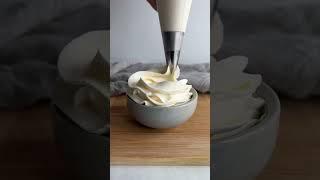 Cream cheese, whipped, cream, frosting! #frosting #whippedcream #baking