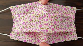 Make Fabric Face Mask at Home / DIY Face Mask With Sewing Machine / Easy Face Mask Pattern