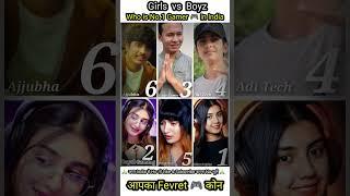 Who is the best  Gamer  Girls vs Boyz  #shorts #gamer #best #gaming