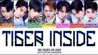 THE TIGERS-98 LINER - 'TIGER INSIDE' LYRICS COLOR CODED [HAN/ROM/ENG] (MBC GAYO DAEJEJEON 2021)