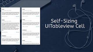 How To Create Self-Sizing UITableViewCell  In Swift IOS