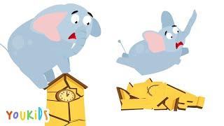 Hickory Dickory Dock | The elephant went up the clock