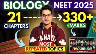 Neet 2025 BIOLOGY: 21 Chapters = 330+ Marks | How to Score 350+ in Biology Neet 2025 in 4 Months?