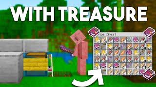 Minecraft AFK Fish Farm in Bedrock Edition - With Treasure!