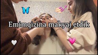 Emimqizina makyaj etdik#makeup #cousins /Fidan Elizade@candyscandy05