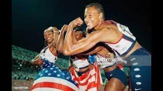 4x100m C.Gaines, Marion Jones, Inger Miller and Gail Devers World Champs  1997 American Record.