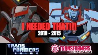 transformers "I needed that!!!" evolution 2010 - 2015